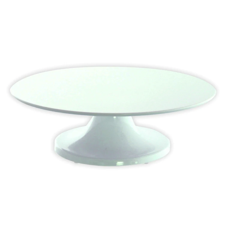 Patera na nóżce do ciasta, 32 cm, biała