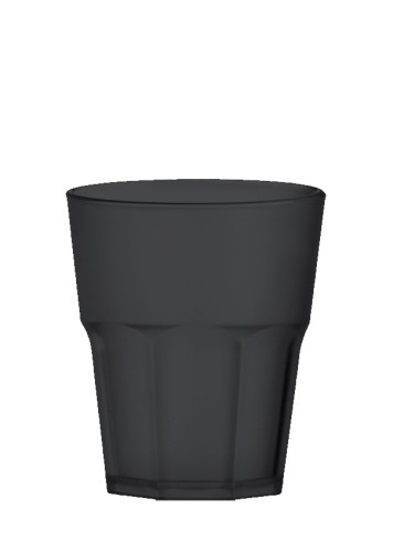 Szklanka niska 200ml Czarna