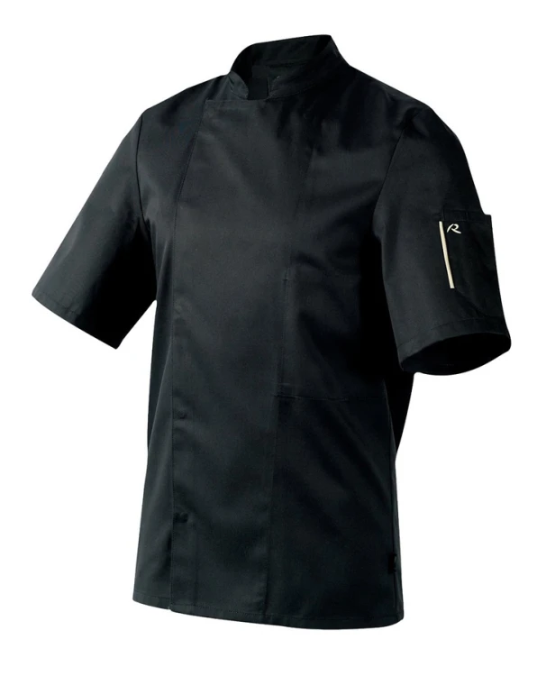 Bluza kucharska, kr. ręk., czarna, XS, Nero