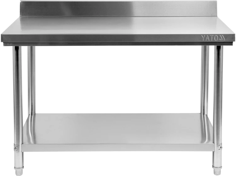 SKŁADANY STÓŁ PRZYŚCIENNY Z PÓŁKĄ 1500X700XH850+100MM