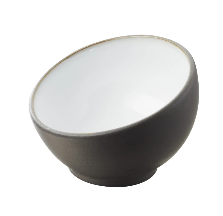 Miseczka, 40 ml, czarno-biała, Solid