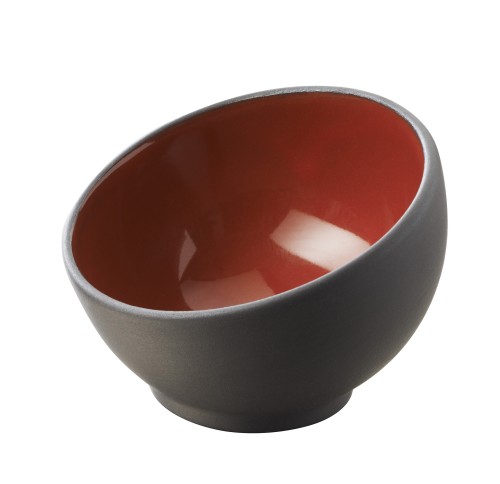 Miseczka, 40 ml, czarno-czerwona, Solid