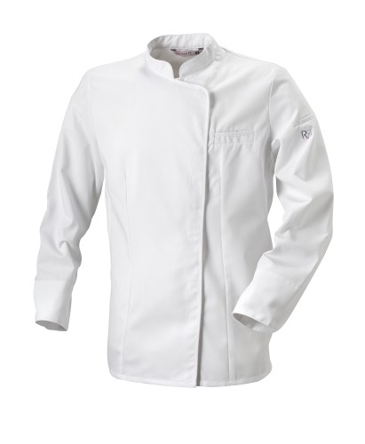 Bluza kuch., dł. ręk., biała lam., XXL Expression