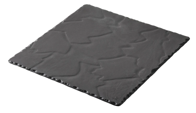 Talerz płaski, 20x20 cm, Basalt