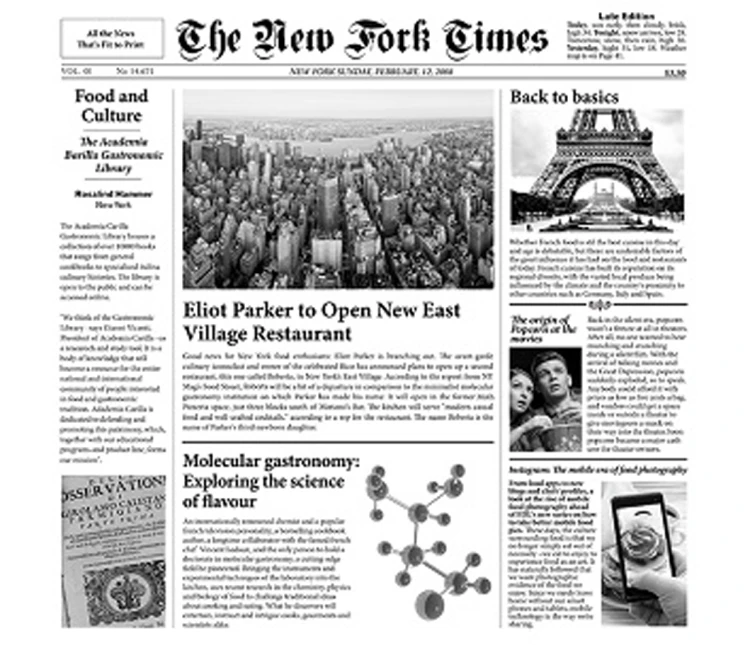 Papier pergaminowy New York Times, 500 szt.