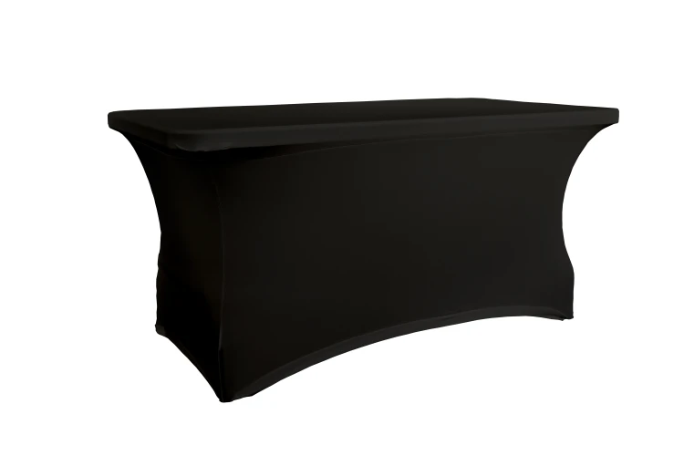 Pokrowiec na stół 152,4x76,2 cm, czarny