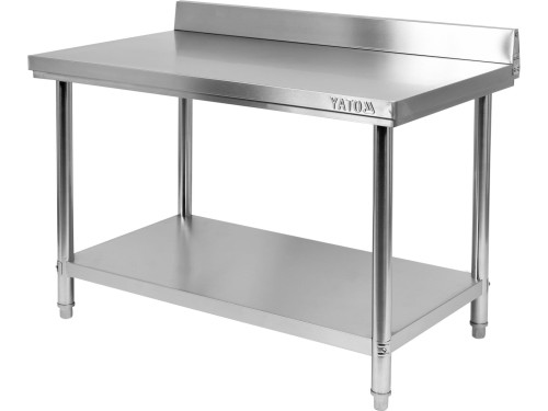 SKŁADANY STÓŁ PRZYŚCIENNY Z PÓŁKĄ 1200X600XH850+100MM
