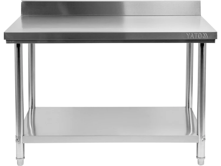 SKŁADANY STÓŁ PRZYŚCIENNY Z PÓŁKĄ 1200X600XH850+100MM