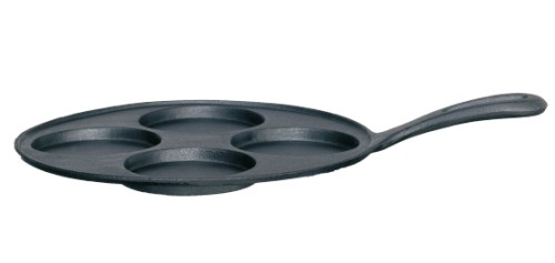 Patelnia na 4 jajka sadzone, 24 cm, żeliwna