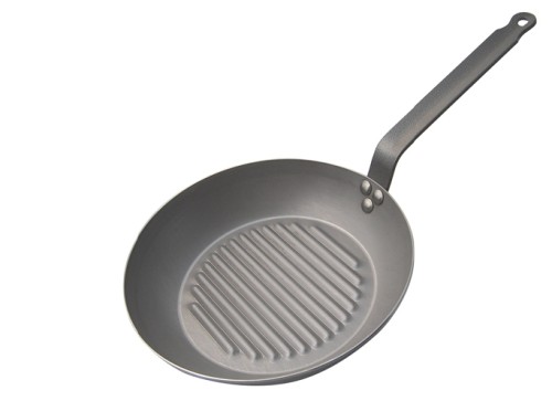 Patelnia okrągła grillowa, 30 cm, Carbone Plus