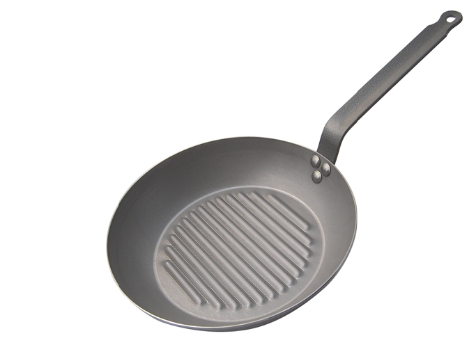 Patelnia okrągła grillowa, 30 cm, Carbone Plus