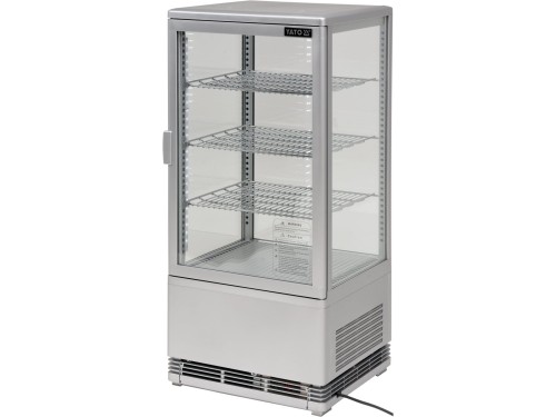 WITRYNA CHŁODNICZA 78L 42X38X96 SREBRNA