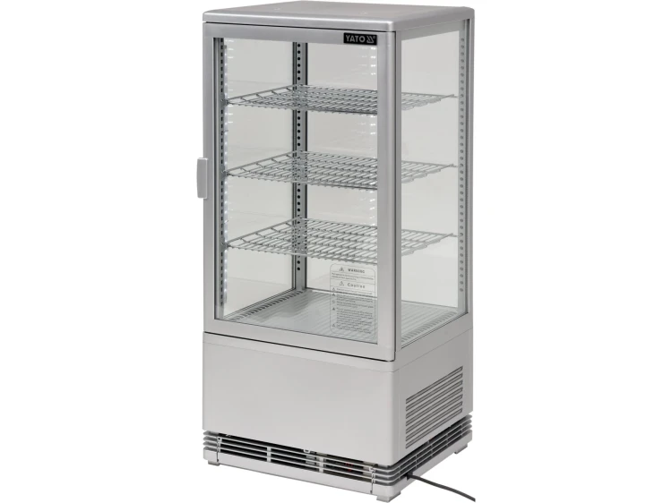 WITRYNA CHŁODNICZA 78L 42X38X96 SREBRNA