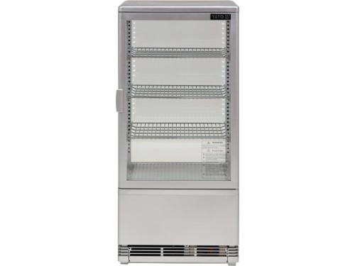 WITRYNA CHŁODNICZA 78L 42X38X96 SREBRNA