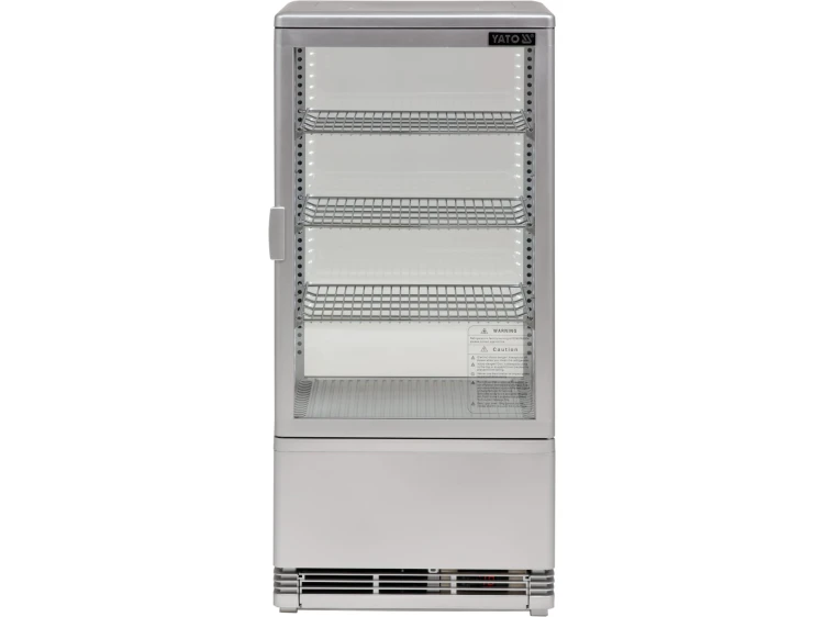 WITRYNA CHŁODNICZA 78L 42X38X96 SREBRNA