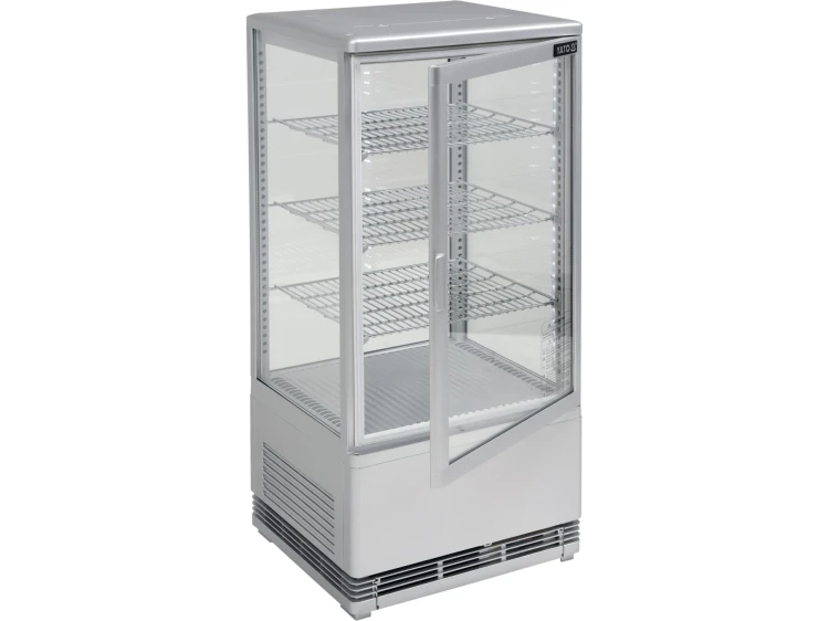 WITRYNA CHŁODNICZA 78L 42X38X96 SREBRNA