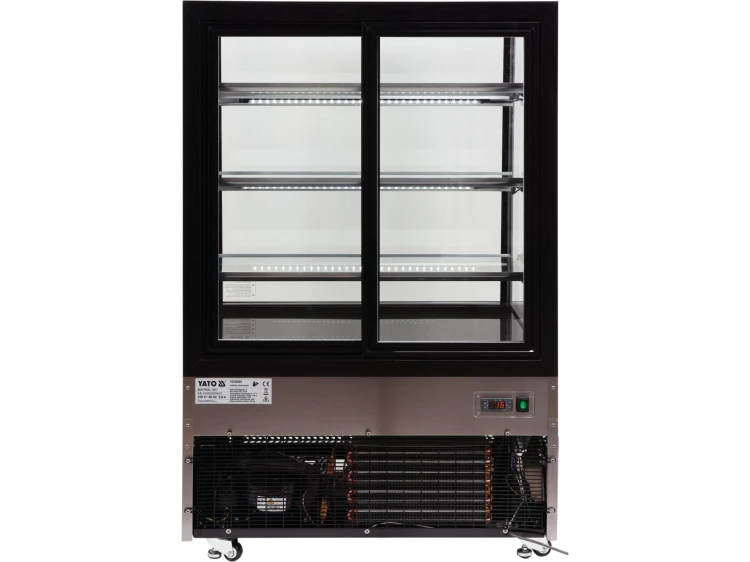 WITRYNA CHŁODNICZA 500L 90X80X144 CZARNA