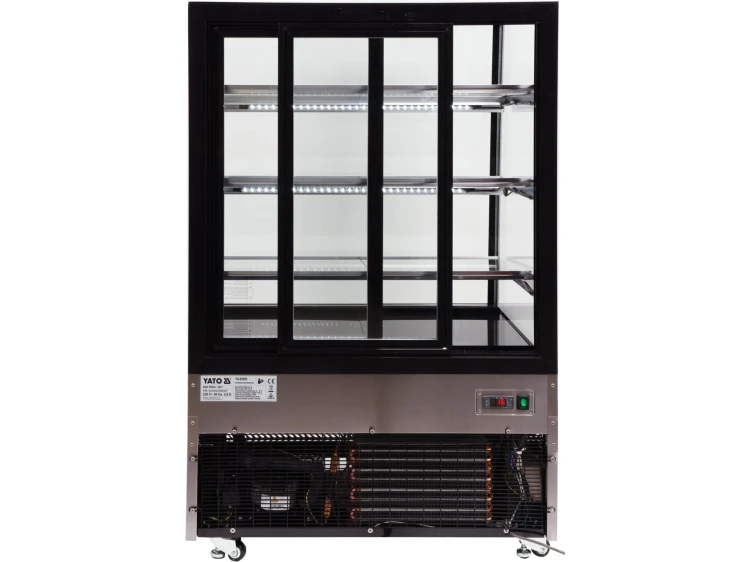 WITRYNA CHŁODNICZA 500L 90X80X144 CZARNA