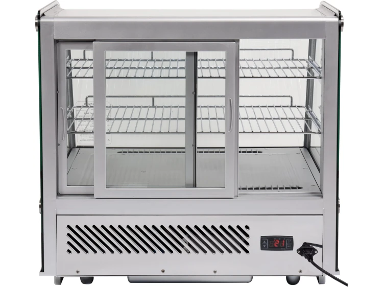 WITRYNA CHŁODNICZA 120L 70,2X56,8X68,6 SREBRNA