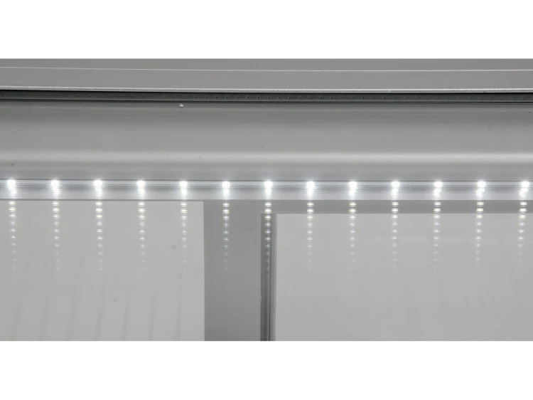 WITRYNA CHŁODNICZA 120L 70,2X56,8X68,6 SREBRNA