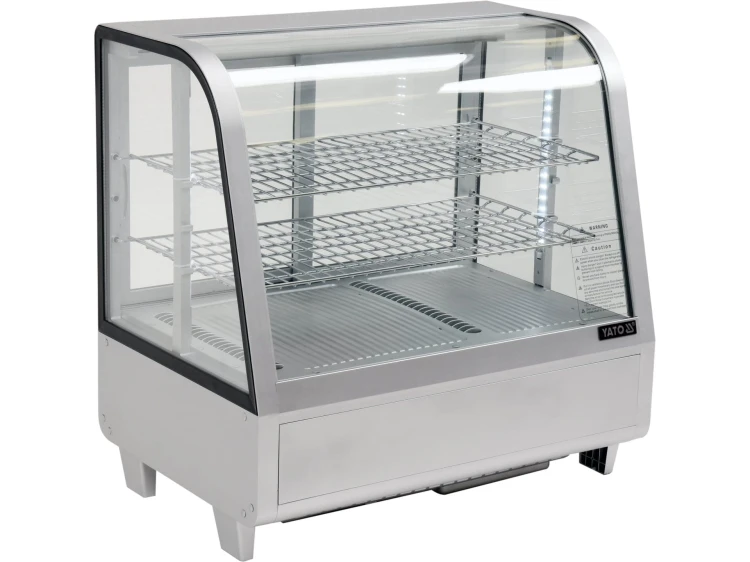 WITRYNA CHŁODNICZA 100L 68X45X67 SREBRNA