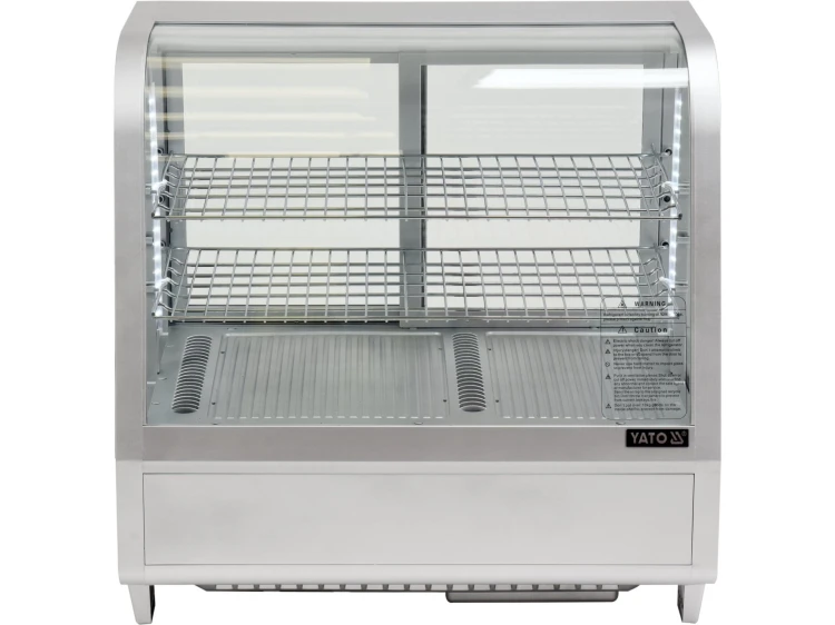WITRYNA CHŁODNICZA 100L 68X45X67 SREBRNA