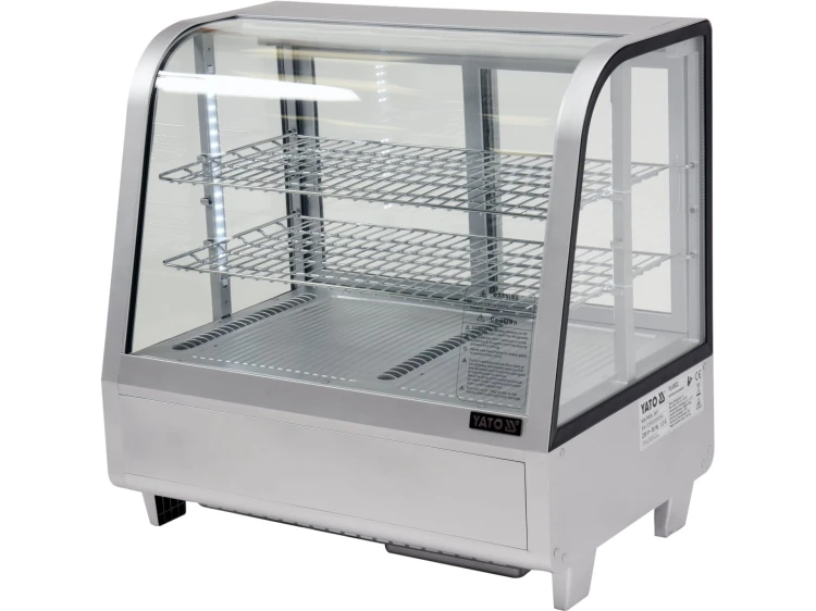 WITRYNA CHŁODNICZA 100L 68X45X67 SREBRNA