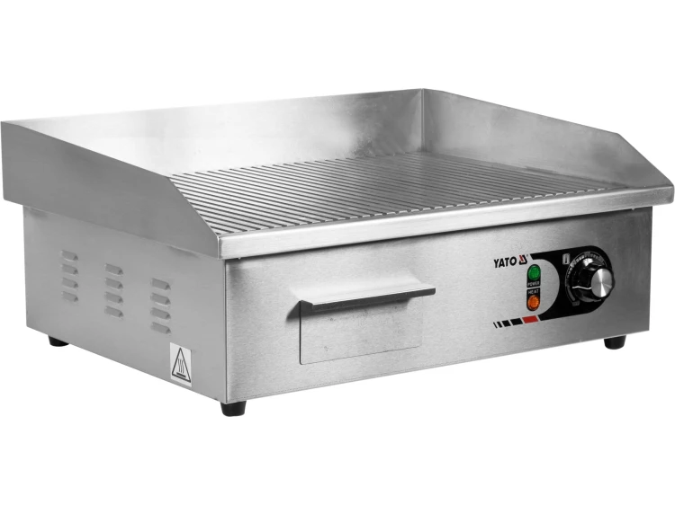 ELEKTRYCZNA PŁYTA GRILLOWA  RYFLOWANA 55CM