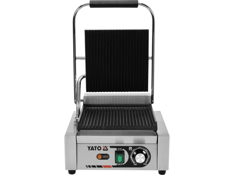 ELEKTRYCZNY GRILL KONTAKTOWY RYFLOWANY 32CM 1,8KW