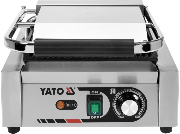ELEKTRYCZNY GRILL KONTAKTOWY RYFLOWANY 32CM 1,8KW