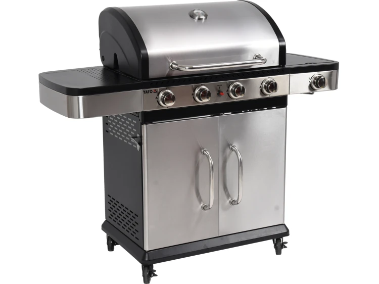 GRILL GAZOWY 4+1 STAL NIERDZEWNA 14,2KW