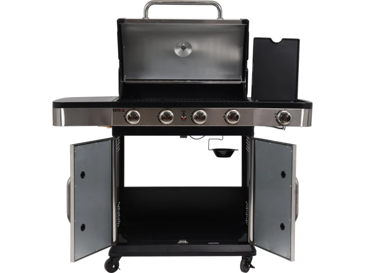 GRILL GAZOWY 4+1 STAL NIERDZEWNA 14,2KW