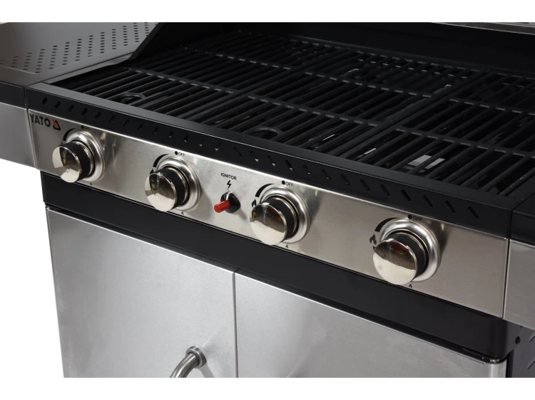 GRILL GAZOWY 4+1 STAL NIERDZEWNA 14,2KW