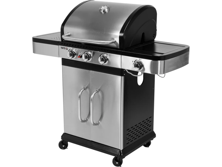 GRILL GAZOWY 3+1 STAL NIERDZEWNA 11,2KW