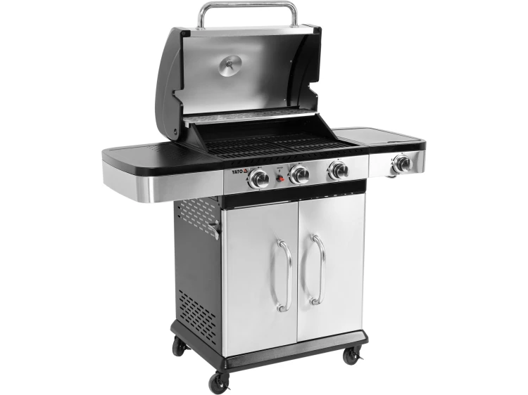 GRILL GAZOWY 3+1 STAL NIERDZEWNA 11,2KW