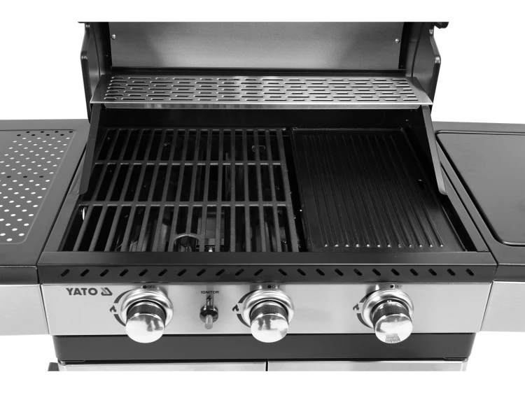 GRILL GAZOWY 3+1 STAL NIERDZEWNA 11,2KW
