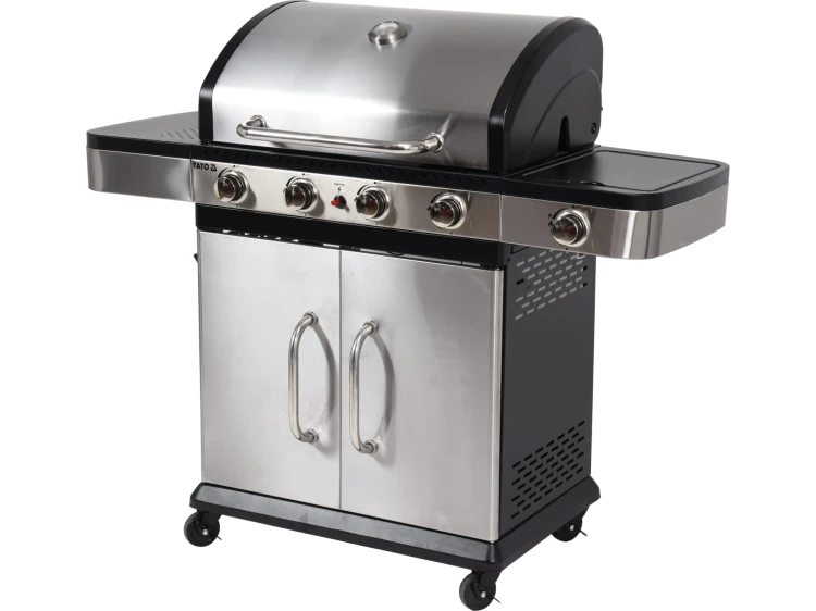 GRILL GAZOWY 4+1 STAL NIERDZEWNA 14,2KW