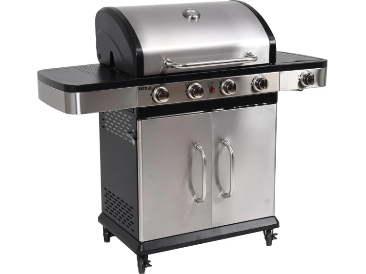 GRILL GAZOWY 4+1 STAL NIERDZEWNA 14,2KW