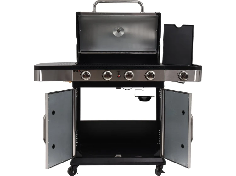 GRILL GAZOWY 4+1 STAL NIERDZEWNA 14,2KW