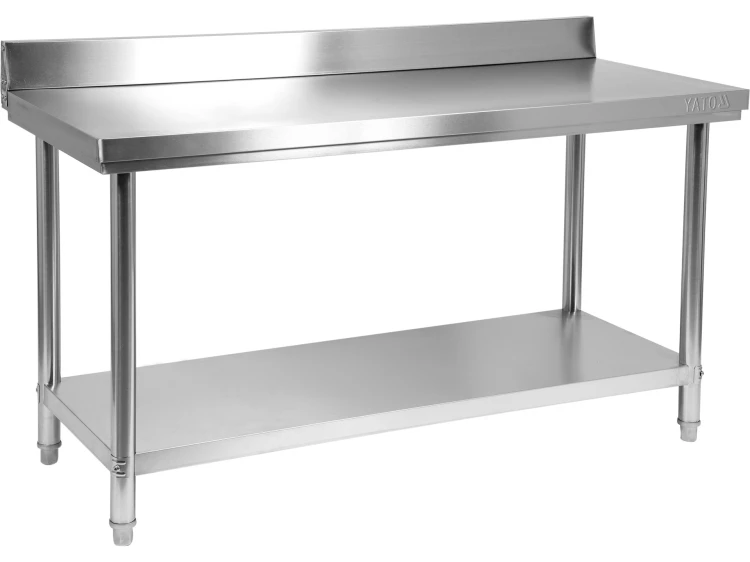 SKŁADANY STÓŁ PRZYŚCIENNY Z PÓŁKĄ 1600X600XH850+100MM