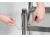 SKŁADANY STÓŁ PRZYŚCIENNY Z PÓŁKĄ 1500X600XH850+100MM