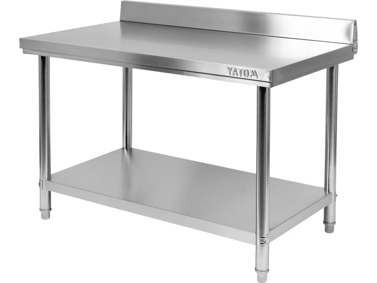 SKŁADANY STÓŁ PRZYŚCIENNY Z PÓŁKĄ 1200X600XH850+100MM