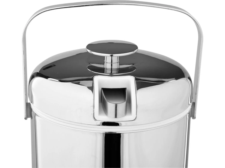 POJEMNIK TERMOIZOLACYJNY DO LODU CHROMOWANY 1,1L