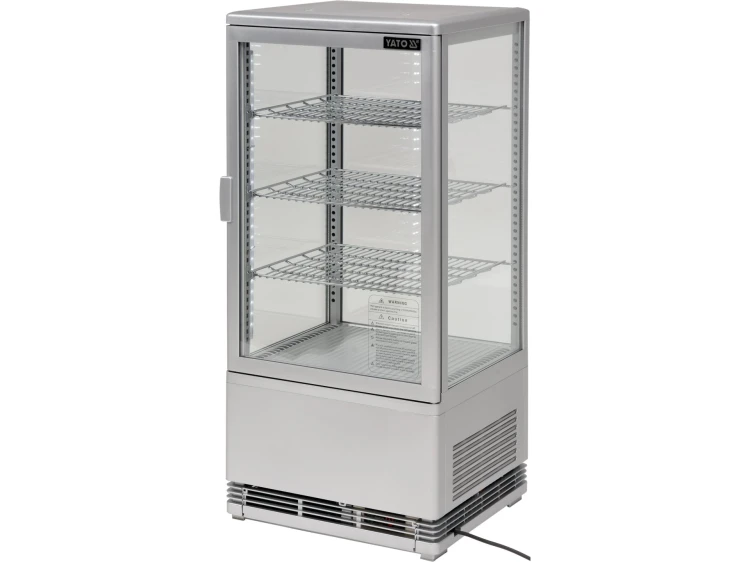 WITRYNA CHŁODNICZA 78L 42X38X96 SREBRNA