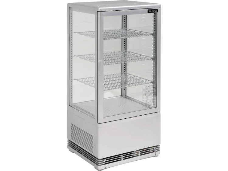 WITRYNA CHŁODNICZA 78L 42X38X96 SREBRNA