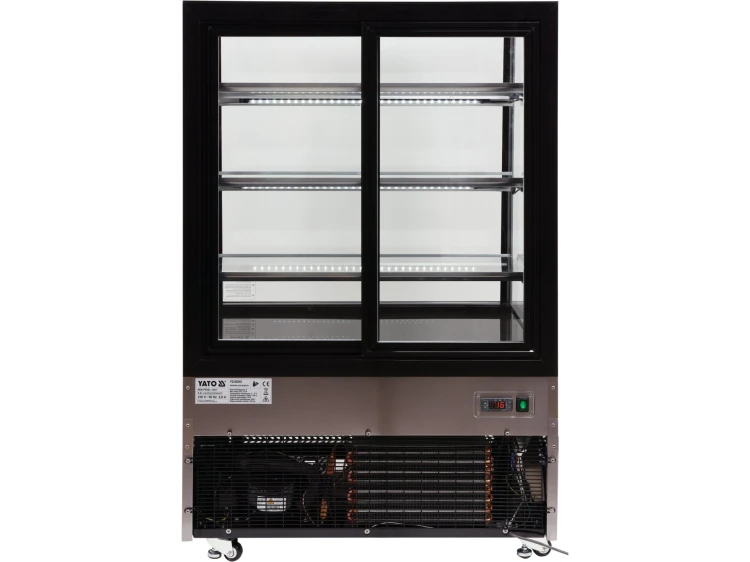 WITRYNA CHŁODNICZA 500L 90X80X144 CZARNA