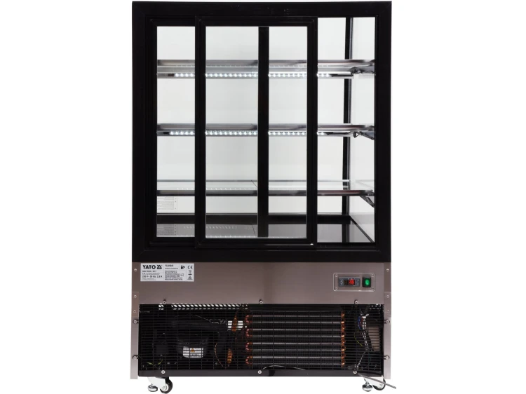 WITRYNA CHŁODNICZA 500L 90X80X144 CZARNA