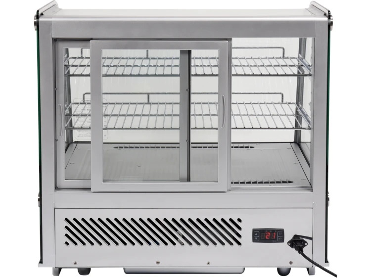 WITRYNA CHŁODNICZA 120L 70,2X56,8X68,6 SREBRNA