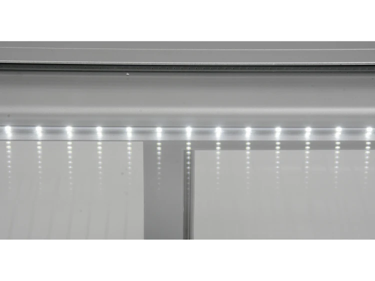 WITRYNA CHŁODNICZA 120L 70,2X56,8X68,6 SREBRNA