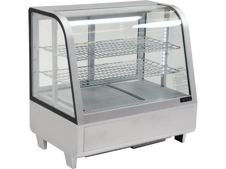 WITRYNA CHŁODNICZA 100L 68X45X67 SREBRNA